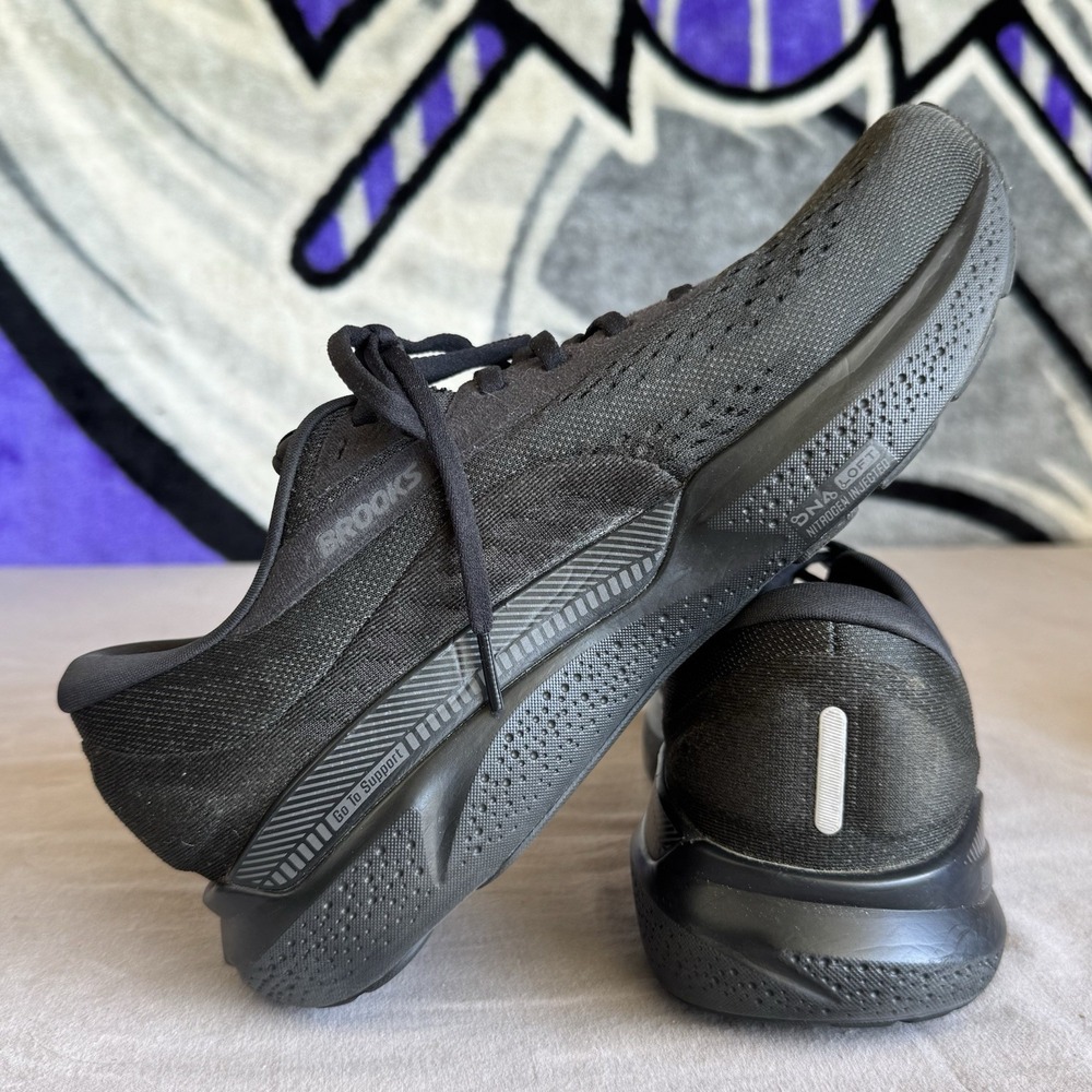 Size 10 - Brooks Adrenaline GTS 24 Womens Wide Black/Ebony 1204261D020 - Picture 10 of 10